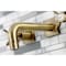 Kingston Brass KS6123BEX Two-Handle Wall Mount Bathroom Faucet, Antique Brass KS6123BEX - alternate 3